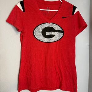 Nike Red and Black Georgia T-Shirt